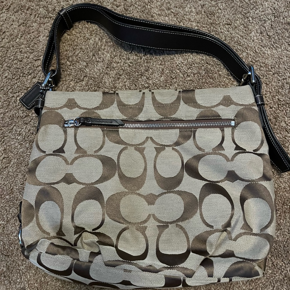 Coach brown shoulder bag